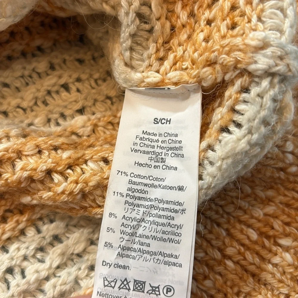 Madewell Baez Pullover Sweater in Stripe sz S